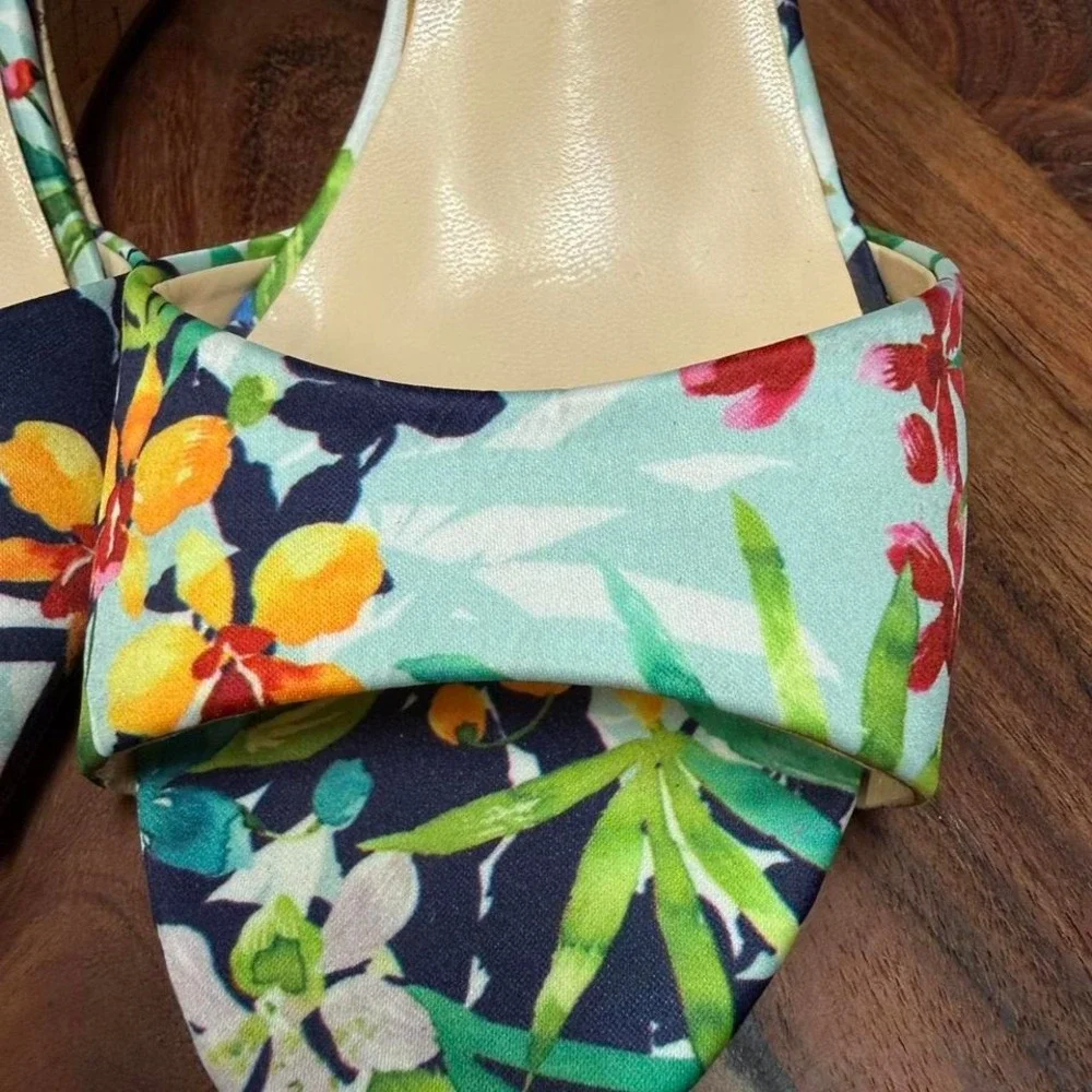 UNISA FLORAL WEDGE SANDAL SZ 9 - Picture 7 of 8